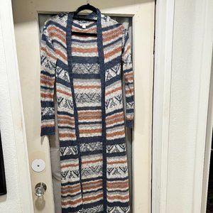 Xhilaration Sweater/Crochet Cardigan, size M